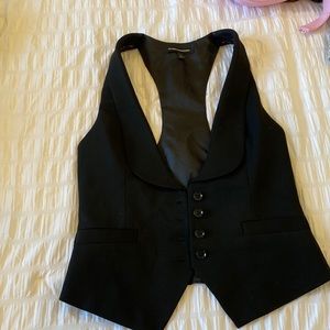 Express button down business vest suit top